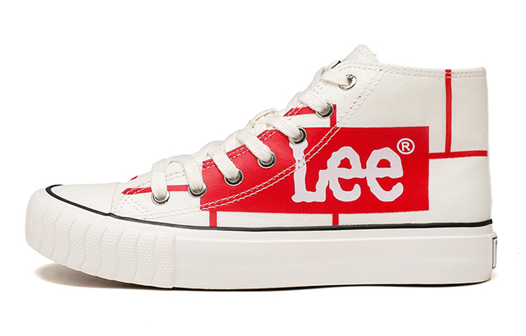 Lee Coverage Lightweight Breathable High-Top Canvas Shoes Women's Red