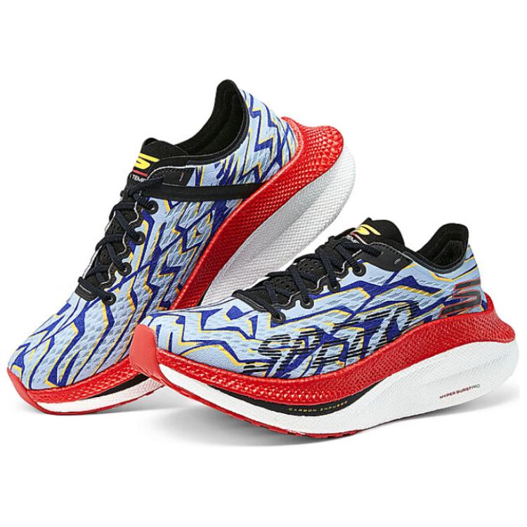 Skechers GO RUN Durable Breathable Low-Top Casual Running Shoes Men's Blue Red купить в интернет-магазине Yoocart с быстрой доставкой по России.