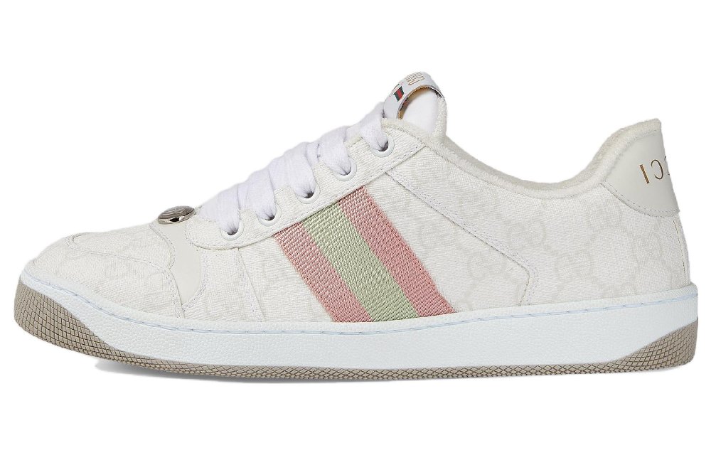 GUCCI Women's Screener Sneaker 'GG Monogram   White Pink' Women's