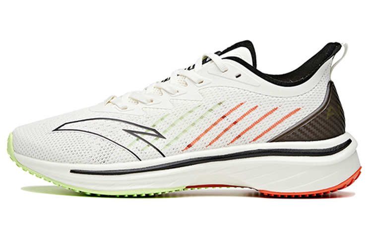 Anta MACH Mach 1.0 Low-Top Running Shoes Men's White Black Orange