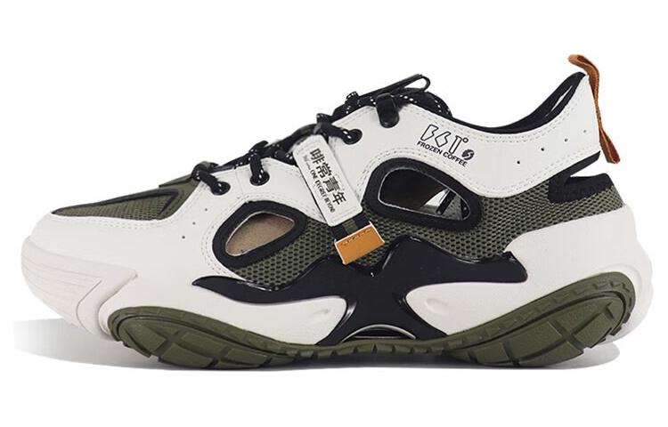 361° Cushioned Slip-Resistant Low-Top Casual Shoes Men's White Green