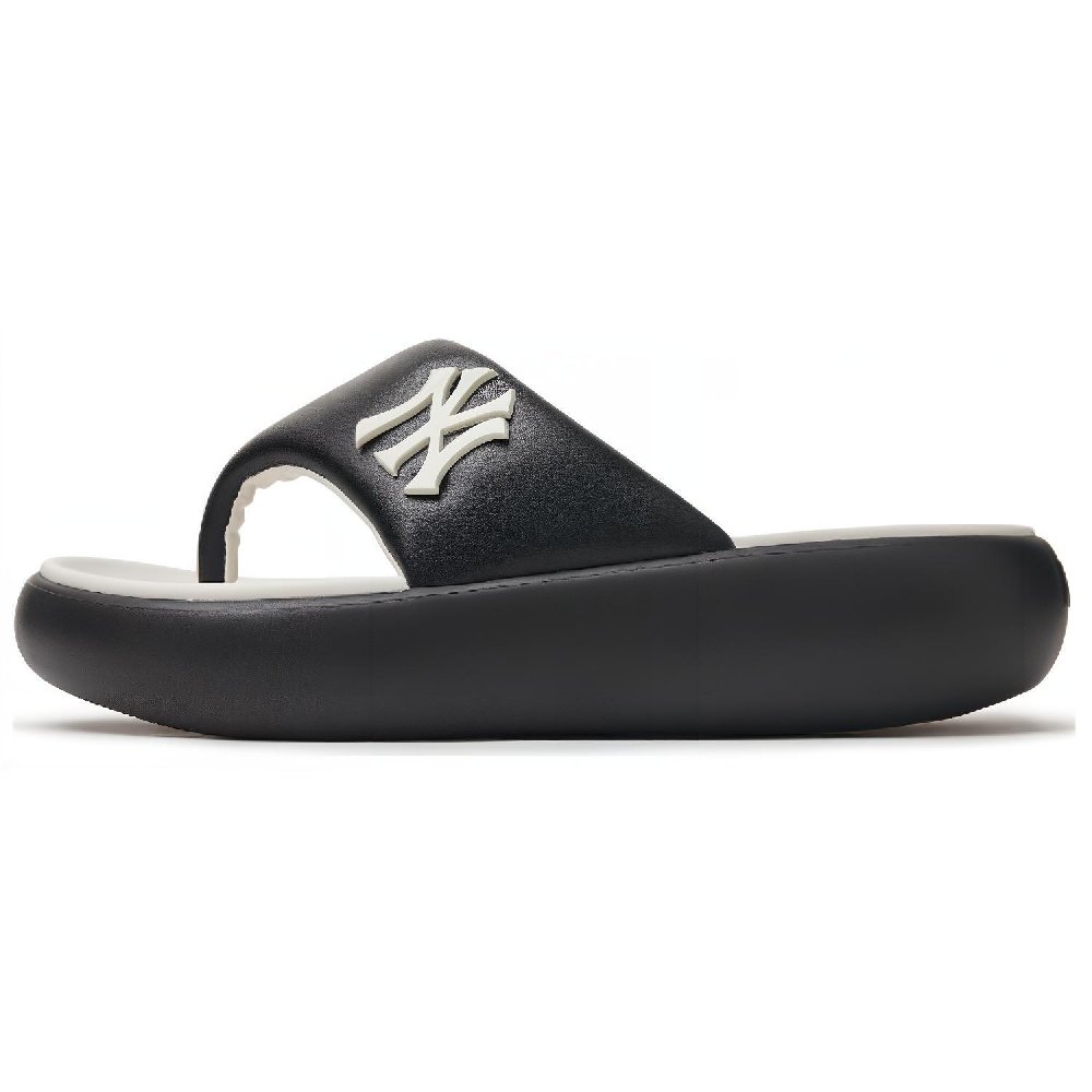 MLB New York Yankees Abrasion Resistant Slip Resistant Flip Flops Unisex Black