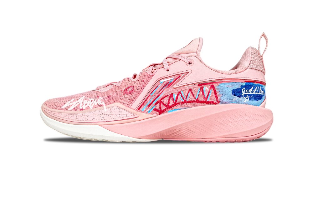 LiNing Speed Ling 2 Cushioning, Breathable, And Resilient Design Low Top Basketball Shoes Men's Cherry Blossom Pink