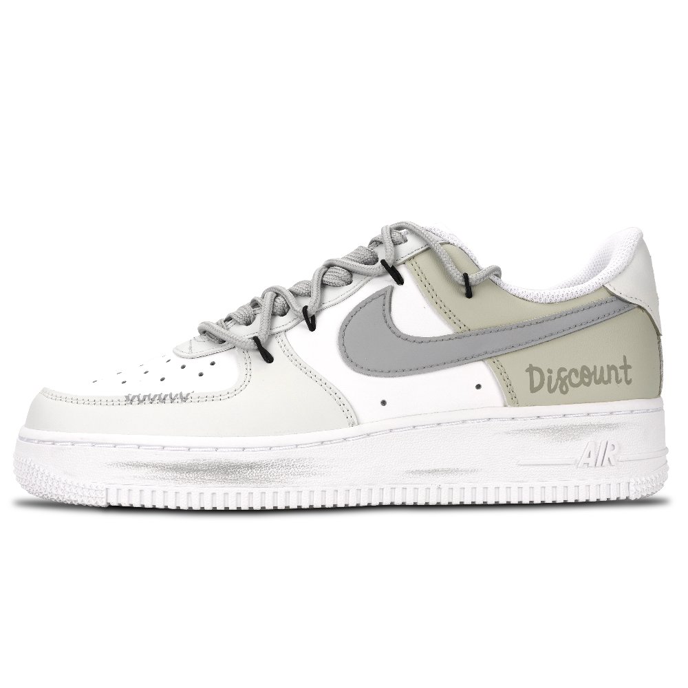 Nike Air Force 1 Air Force 1, Graffiti Street Abrasion Resistant Low Top Skateboard Shoes Unisex Yellow Green