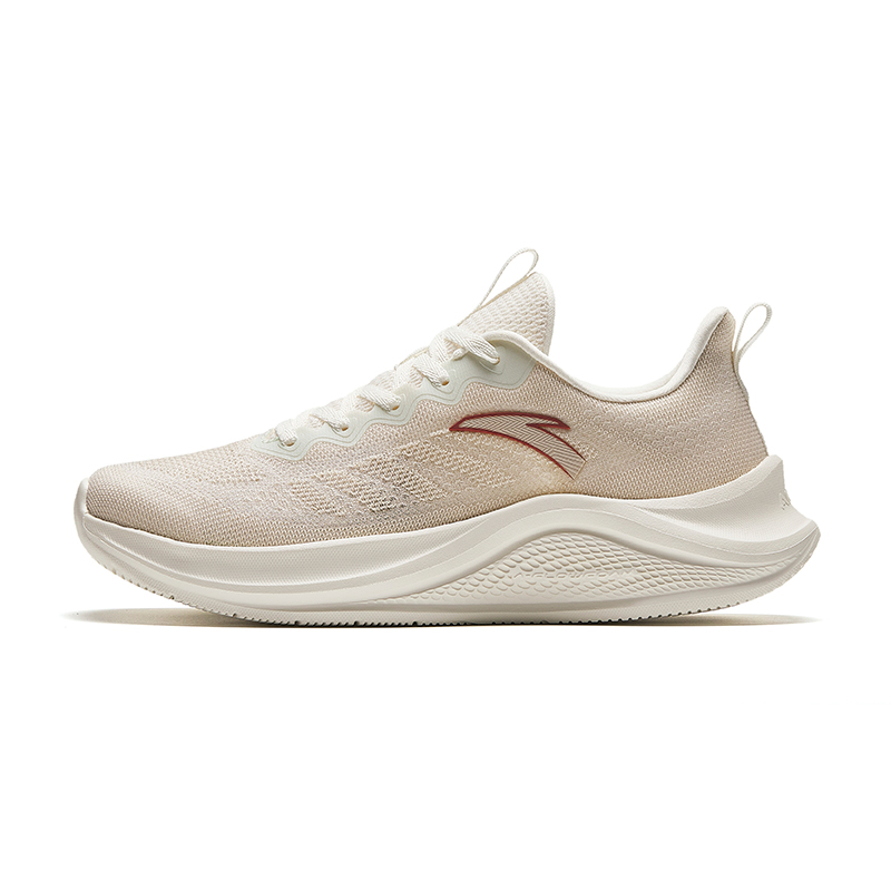 Anta Stroll Lightweight And Breathable Low-Top Running Shoes Women's Beige Brown