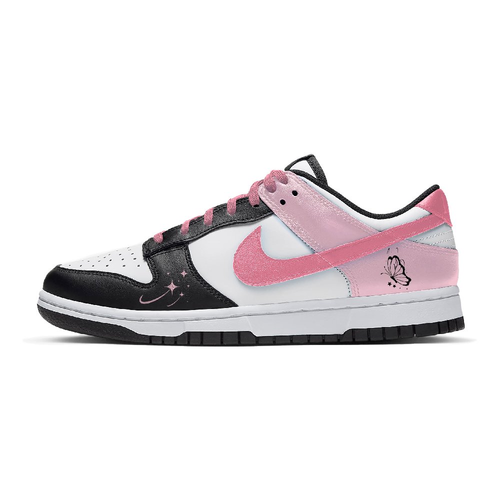 Nike Dunk Star Moon Pink Dream Cushioning, Wear Resistant Low Top Skateboard Shoes Unisex Pink