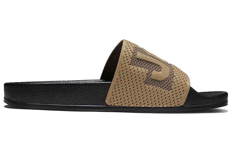 Jeep Rubber Sole Slide Slippers Men's Khaki