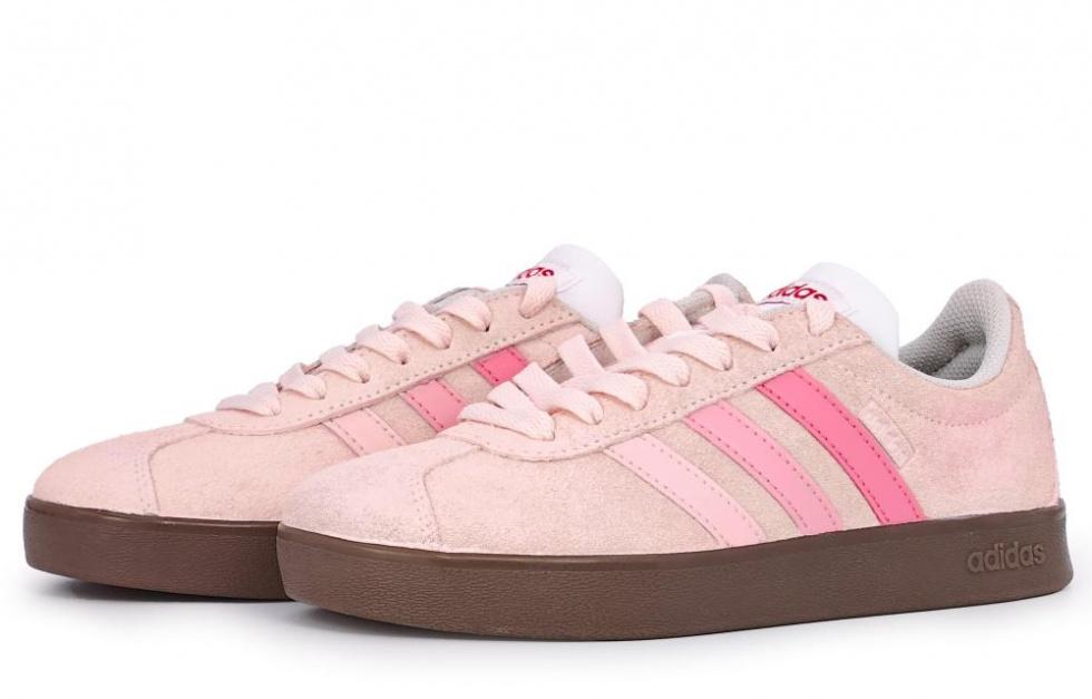 Adidas Neo Vl Court Strawberry Cake Slip Resistant Abrasion Resistant Low top Skateboard Shoes Unisex Pink купить в интернет-магазине Yoocart с быстрой доставкой по России.
