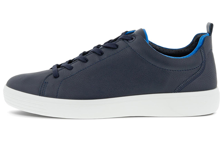 Ecco Soft 7 Skateboard Shoes Men Low-Top Blue