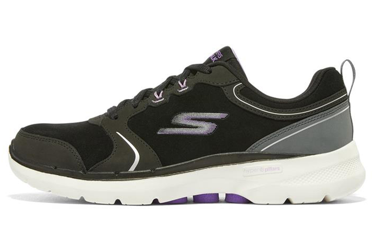 Skechers Go Walk 6 Low Top Running Shoes Women's Black White