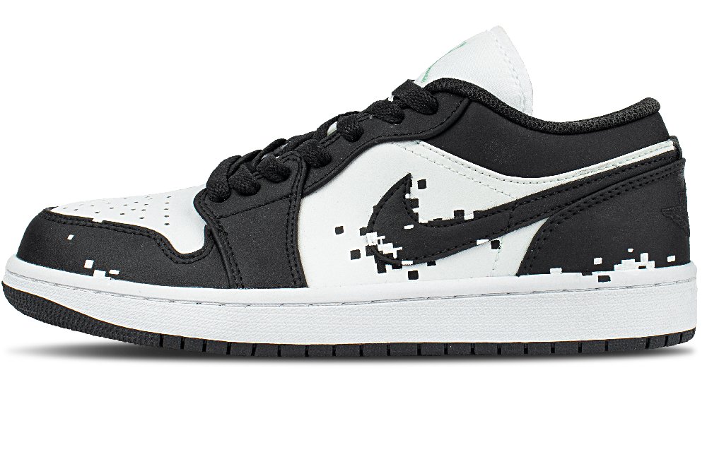 Jordan Air Jordan 1 Abrasion Resistant Low Top Vintage Basketball Shoes Unisex Black