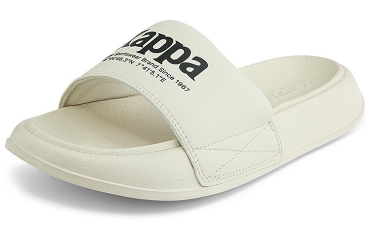 Kappa Slide Slippers Unisex Ecru купить в интернет-магазине Yoocart с быстрой доставкой по России.