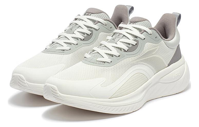 361° Durable Breathable Low-Top Running Shoes Men's Gray White