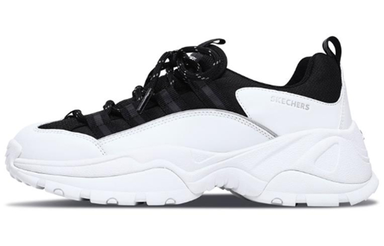 Skechers Kozmiks Low Top Running Shoes Black/White Women's