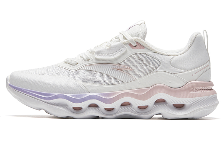 Anta Cushioning Anti-Slip And Wear-Resistant Low-Top Training Shoes Women's White Pink