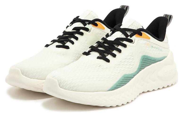 361° Slip Resistant, Abrasion Resistant, Breathable Low Top Running Shoes Men's White Black Cyan