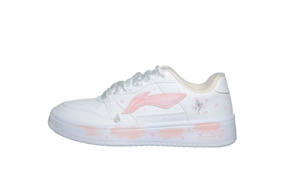LiNing Pontoon Boats Waterproof Cushioning Low top Skateboard Shoes Women's White