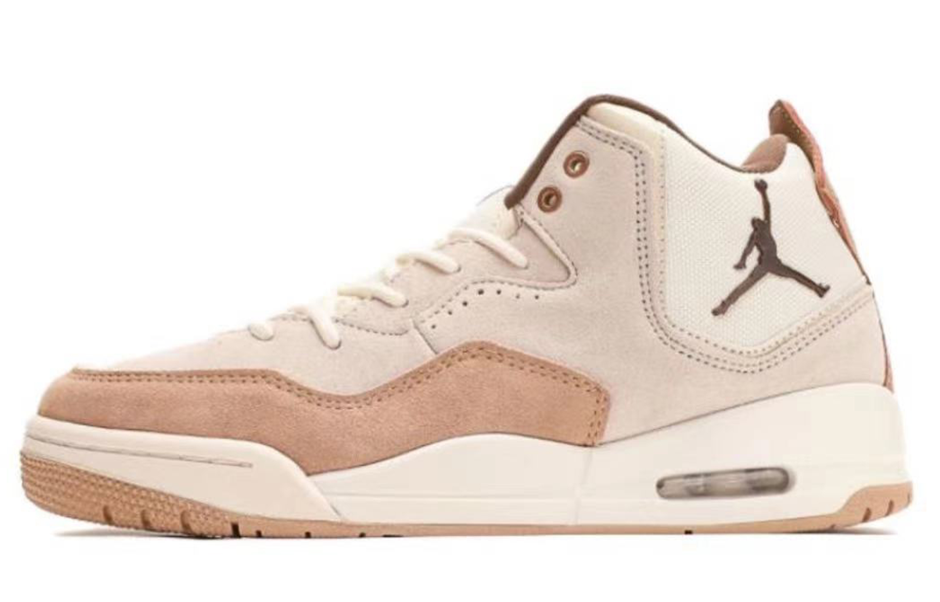 Jordan Courtside 23 Slip Resistant Mid Top Vintage Basketball Shoes Men's Beige Brown купить в интернет-магазине Yoocart с быстрой доставкой по России.