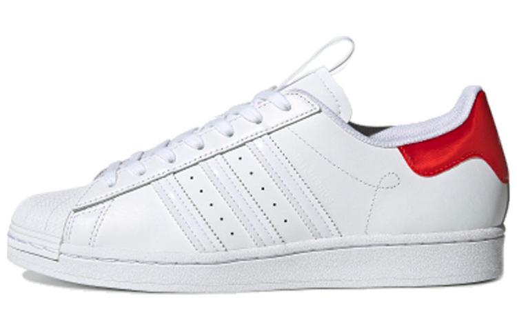 Adidas Originals Superstar Beijing Retro Casual Skate Shoes Unisex White Red