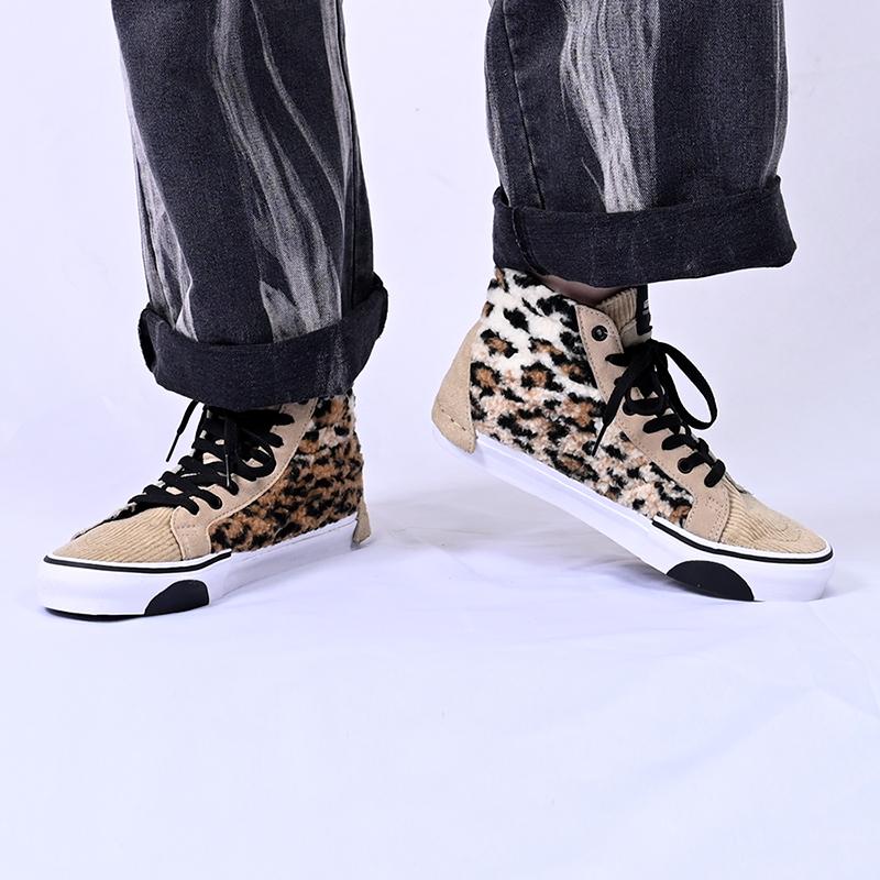 Vans Unisex SK8 HI Cap Mid Top Sneakers Brown/Black