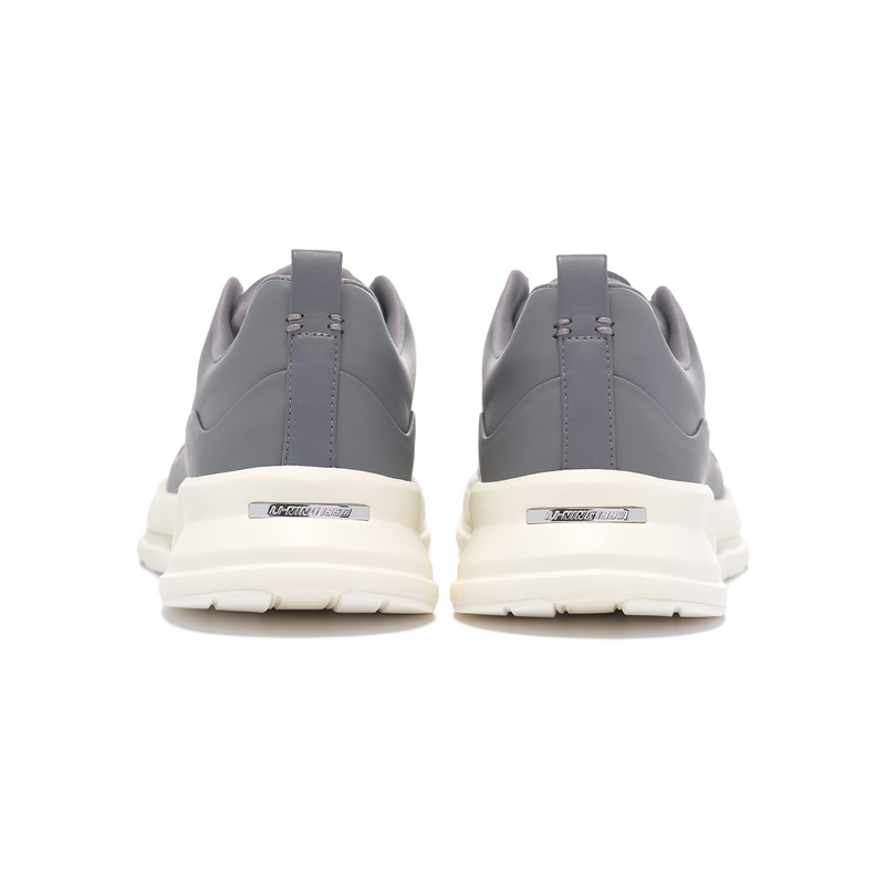 LI-NING 1990 Du Xing Low-Top Running Shoes Men's Asphalt Gray