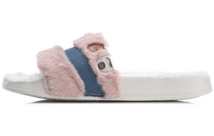 Li Ning X Line Friends Slides 'White Pink'