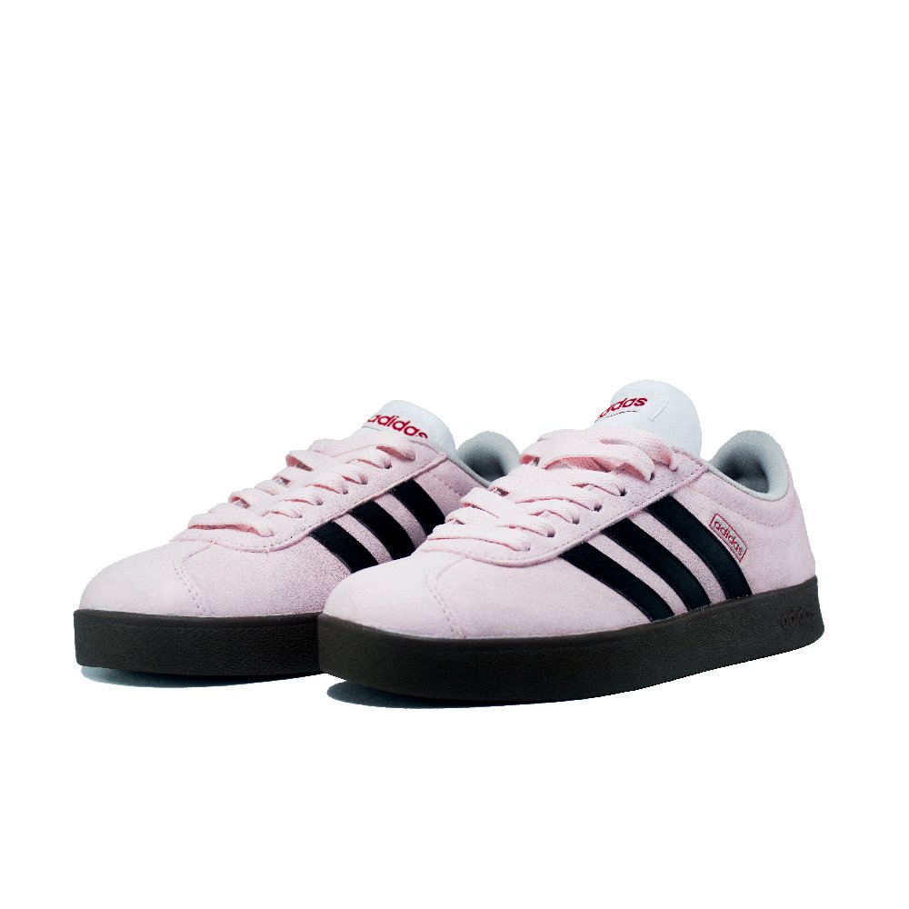 Adidas Neo VL Court 2.0 Anti Slip Wear Resistant Low Top Skateboard Shoes Unisex Pink