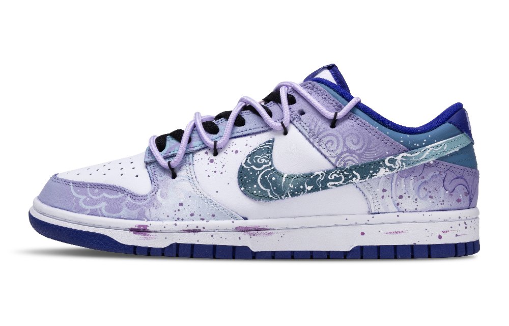 Nike Dunk Slip Resistant Low Top Skateboard Shoes Men's Purple