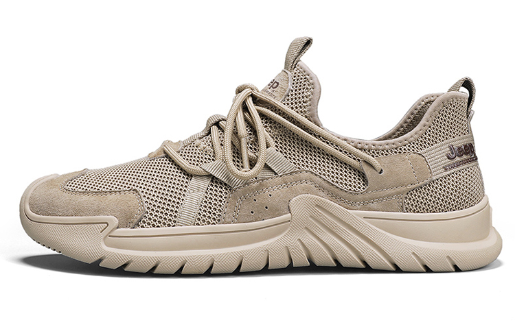 Jeep Low Top Running Shoes Men's Sand