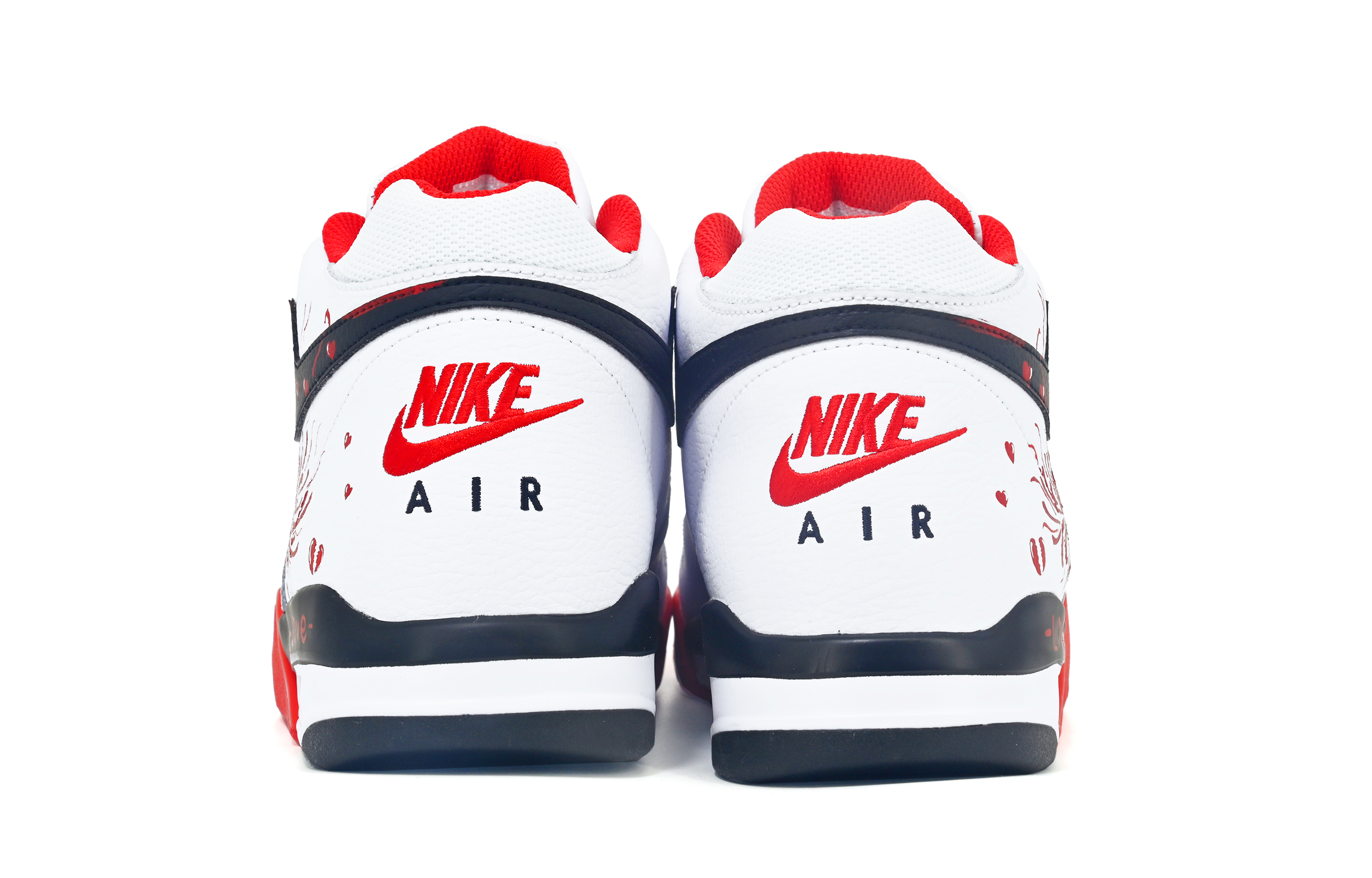 Nike Flight Legacy Endless Love Cushioned Slip-Resistant Mid-Top Vintage Basketball Shoes Unisex Red купить в интернет-магазине Yoocart с быстрой доставкой по России.