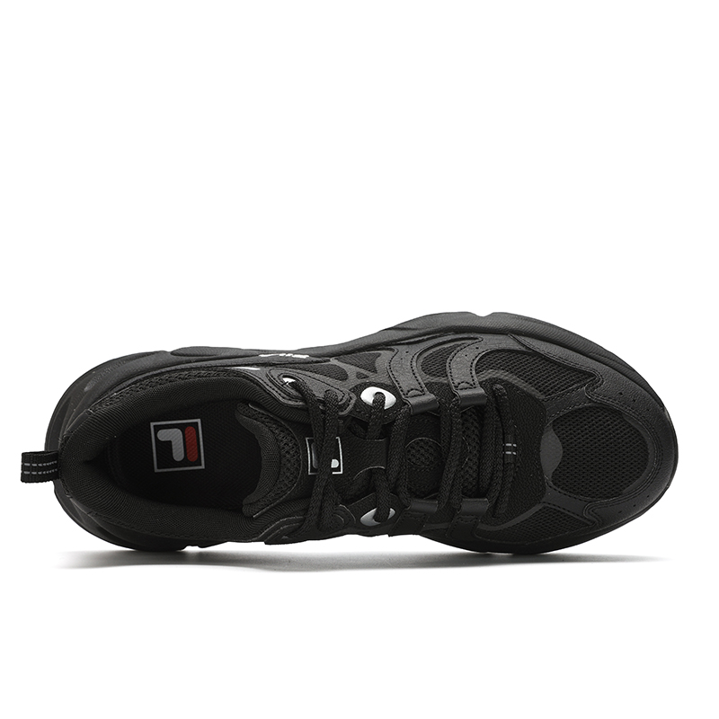 FILA MARS 3 Cushioning Anti-Slip And Wear-Resistant Low-Top Running Shoes Men's Black