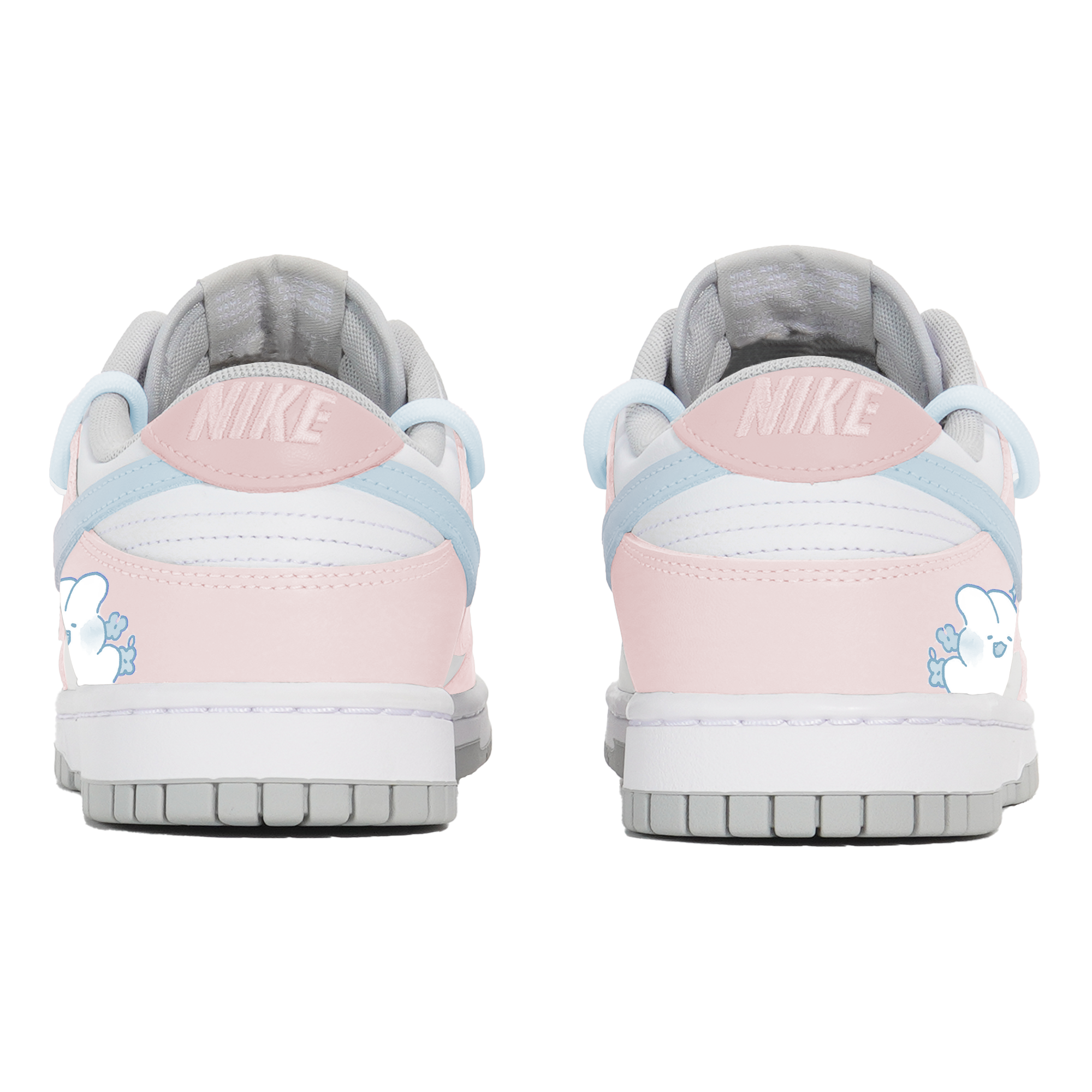 Nike Dunk Slip Resistant Low Top Skateboard Shoes Women's White Blue Pink купить в интернет-магазине Yoocart с быстрой доставкой по России.