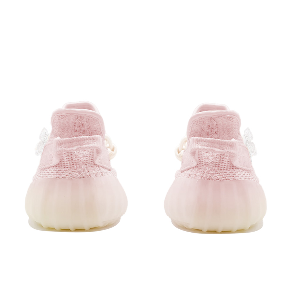 Adidas Originals Yeezy Boost 350 V2 Ice Cream, Butterfly Abrasion Resistant Breathable Low Top Casual Shoes Unisex Pink