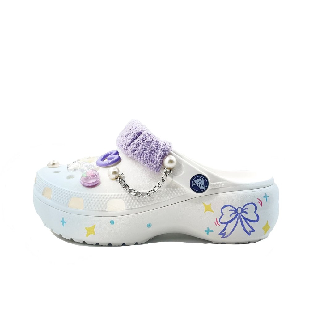 Crocs Classic Platform Clog Clogs Unisex Blue