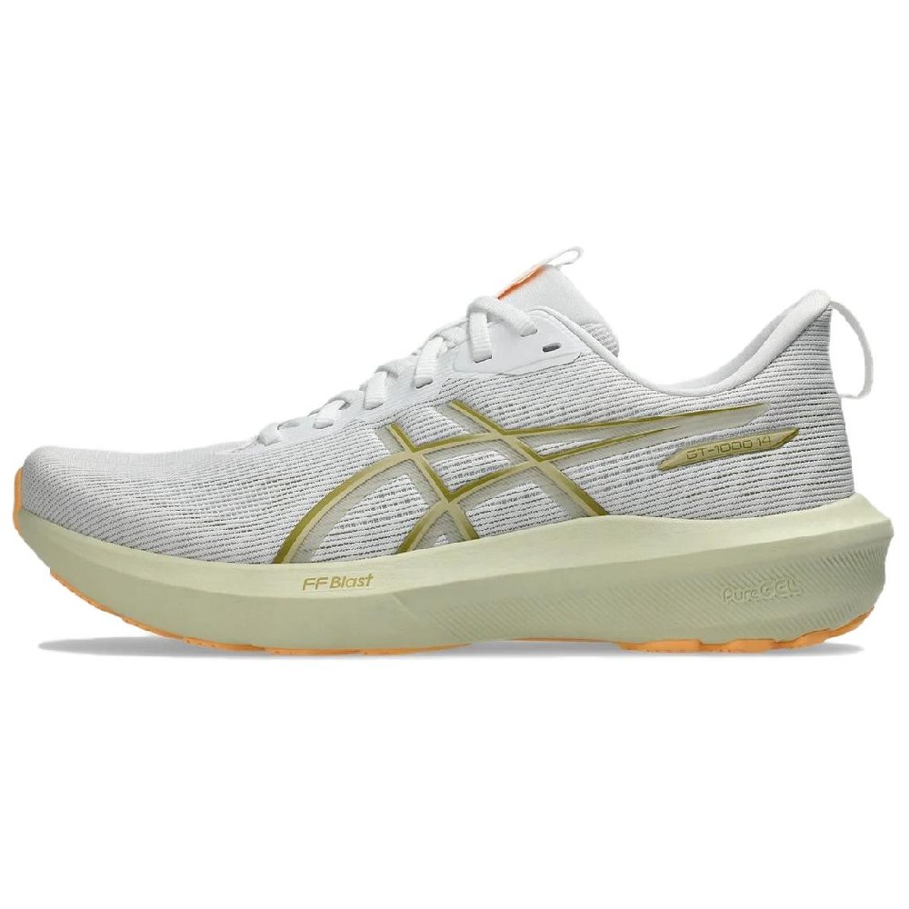 Asics GT 1000 14 Abrasion Resistant Breathable Low Top Casual Running Shoes Men's White
