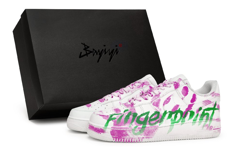Nike Air Force 1 Special Shoe Box Anti-Slip Wear-Resistant Low-Top Skateboard Shoes Unisex White/Rose Green