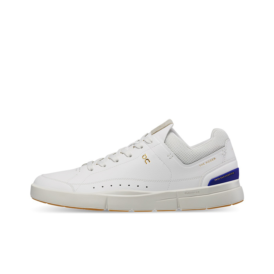FEIDELEI x On CourtTHE ROGER Anti-Slip And Wear-Resistant Lightweight Low-Top Casual Shoes Men's White Indigo