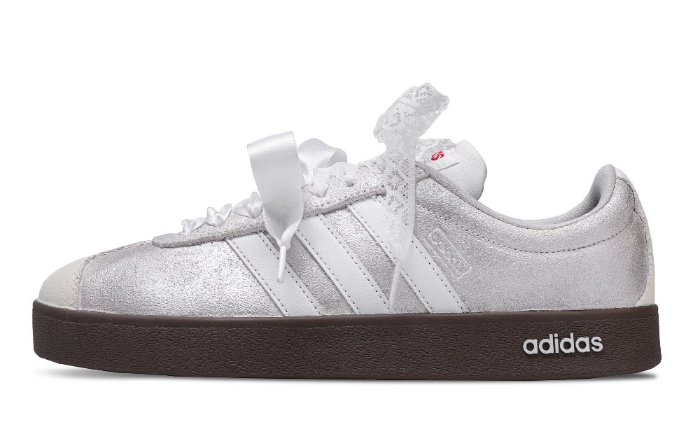 Adidas Neo VL Court 2.0 Lightweight Low Top Skateboard Shoes Unisex Silver