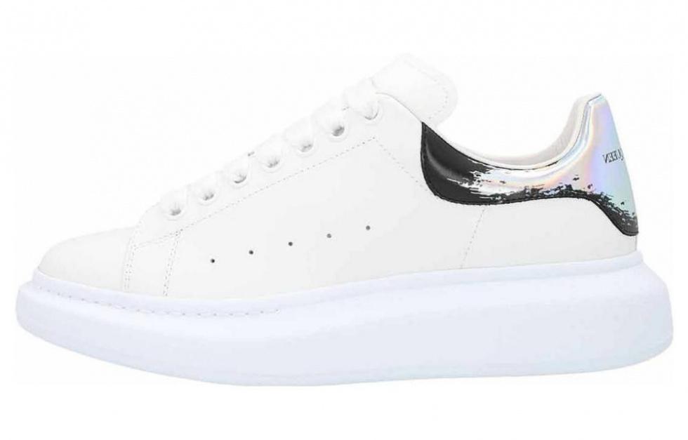 Alexander McQueen Oversized Sneakers 'White Black Silver'