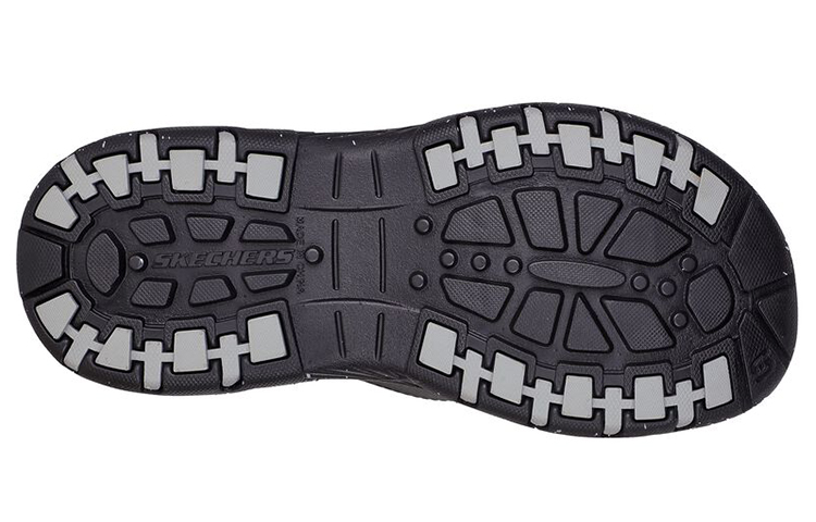 Skechers CRESTON ULTRA Rubber Sole Slide Slippers Men's Black