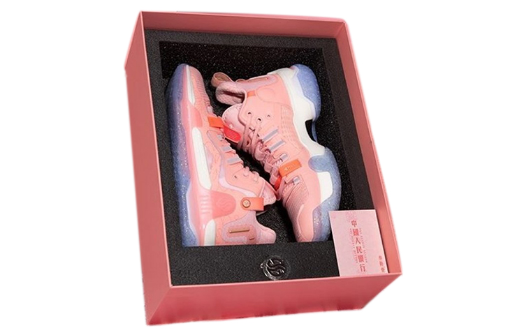 Three body X 361° AG1 Pro Basketball Shoes Men's Low top Cherry Blossom Pink