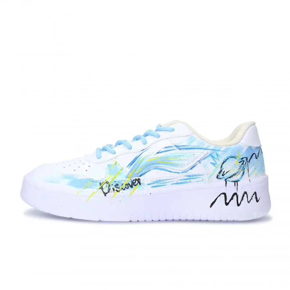LiNing Pontoon Boats Abrasion Resistant, Lightweight, And Breathable Low top Skateboard Shoes Unisex