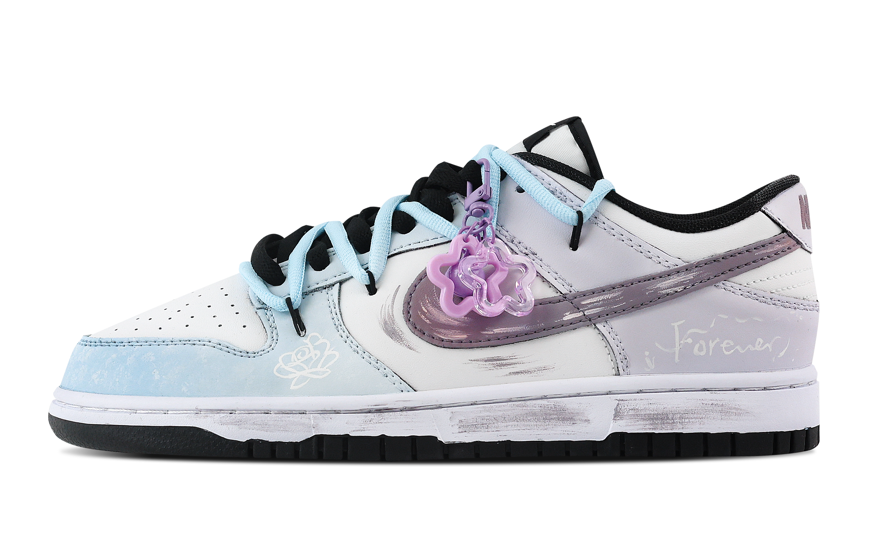 Nike Dunk Purple Tide Whisper Slip Resistant Abrasion Resistant Low top Skateboard Shoes Unisex