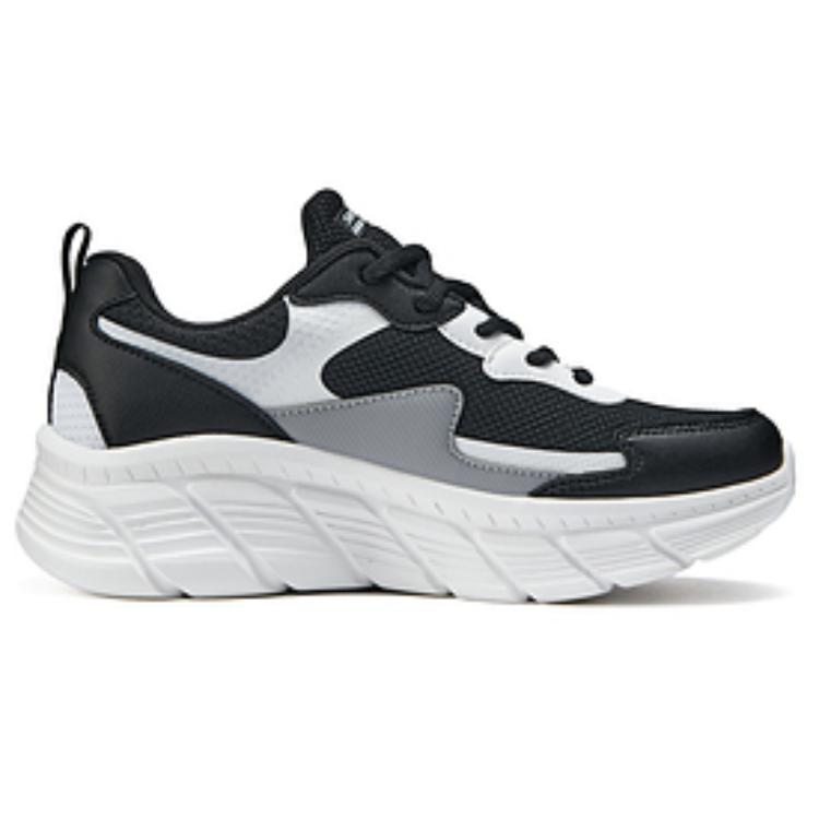 Skechers Cushioning Lightweight Support Abrasion Resistant Low Top Casual Shoes Women's Black White купить в интернет-магазине Yoocart с быстрой доставкой по России.