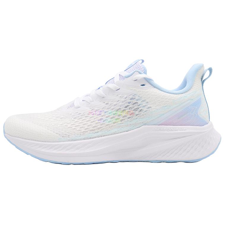 361° Breathable Lightweight Low-Top Casual Running Shoes Women's White Blue