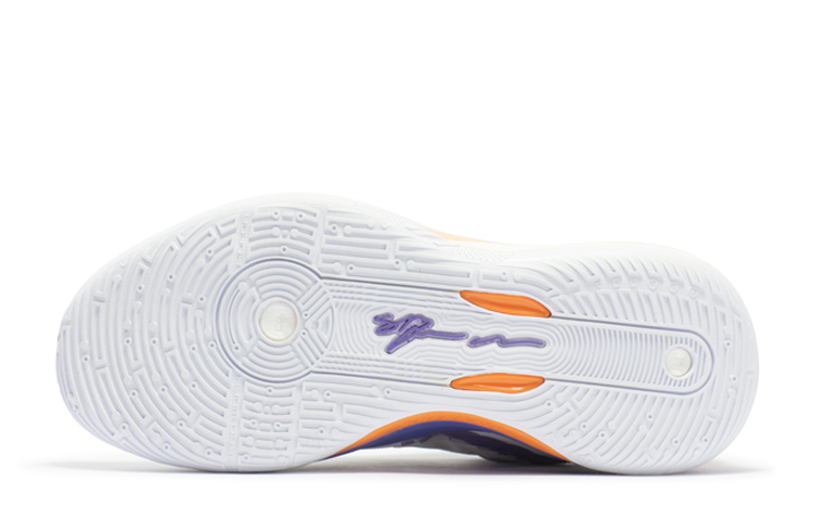 361° DVD2 CQT Cushioning Anti-Slip Wear-Resistant Breathability Low-Top Basketball Shoes Men's Purple White