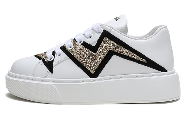 PRADA Skateboard Shoes Women's White