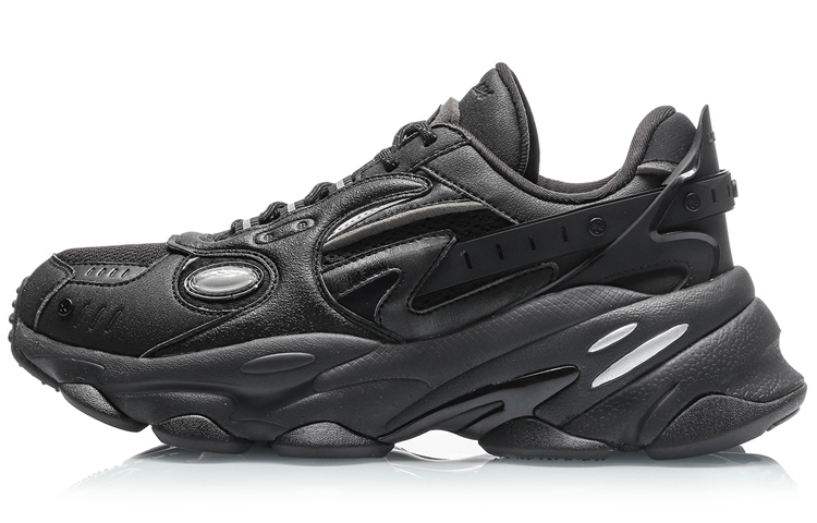 LiNing CF Alien Secret Silk Road Anti-Slip And Wear-Resistant Breathable Low-Top Chunky Sneakers Men's Black