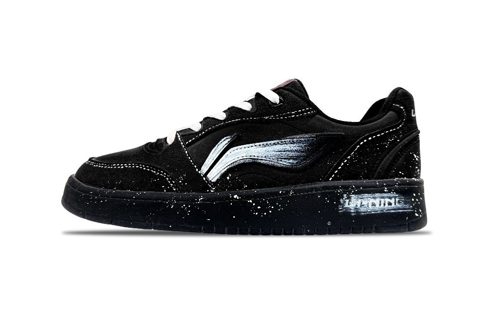 LiNing Yuanbao V3 Anti Slip Wear Resistant Low Top Skateboard Shoes Men's Black