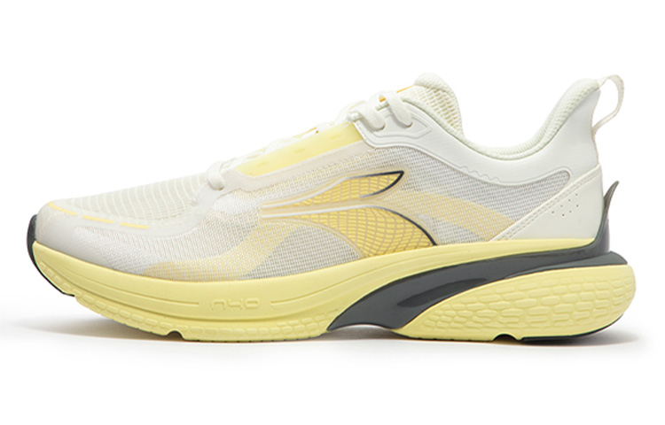 361° Running Shoes Men's Low top Feather White/Smoothie Yellow